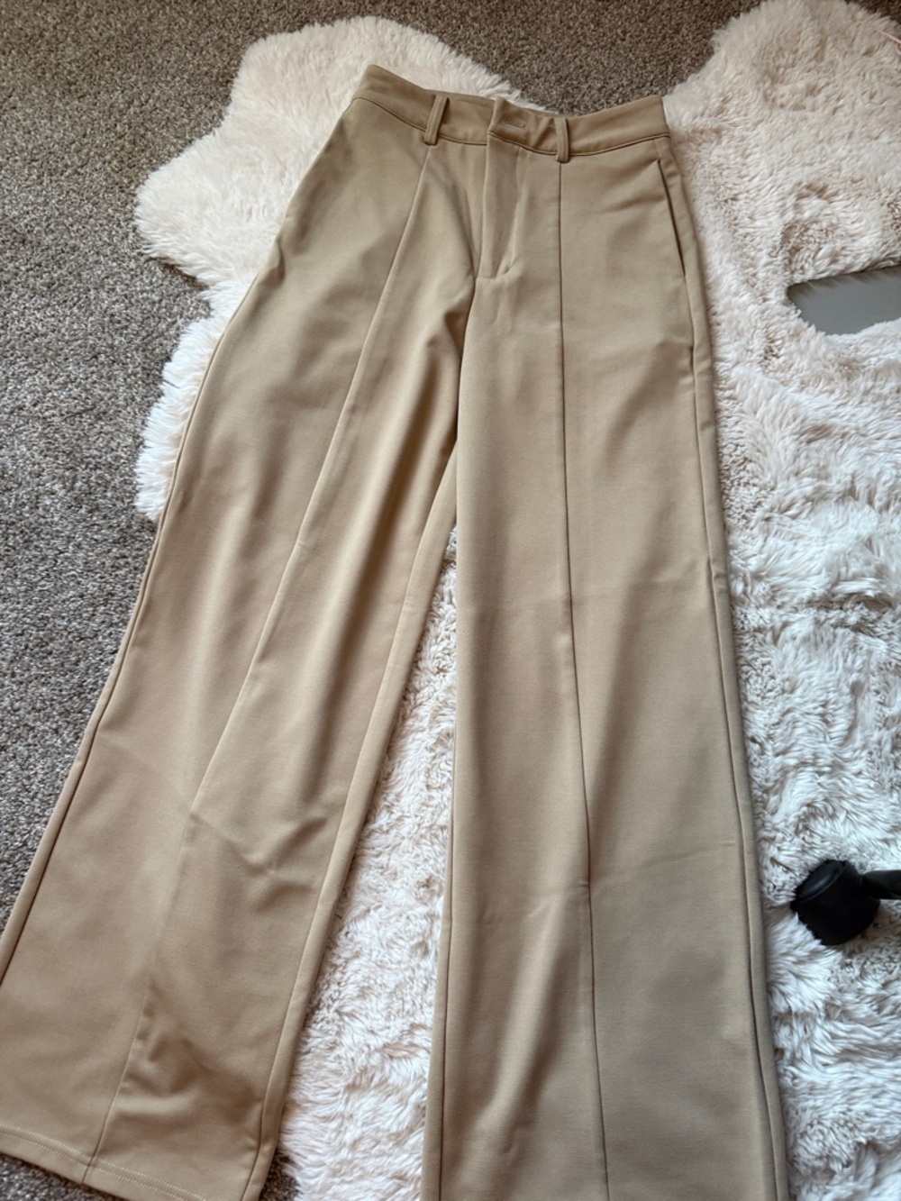 Cider Wide Leg High-Rise Pants in Tan